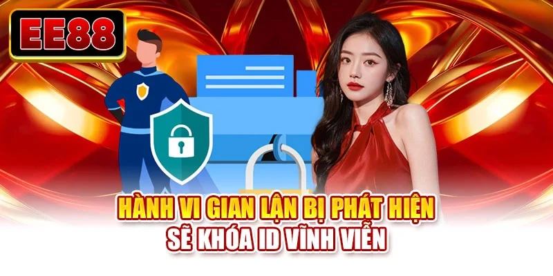 Hành vi gian lận bị phát hiện sẽ khóa ID vĩnh viễn