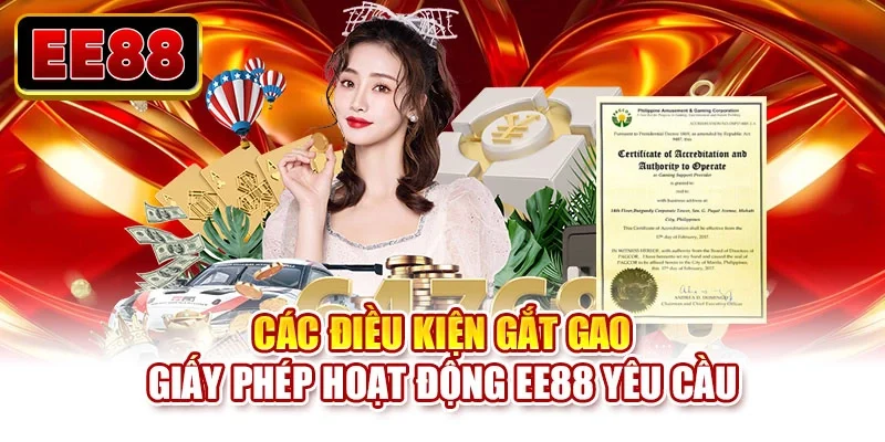 Các điều kiện gắt gao giấy phép hoạt động EE88 yêu cầu